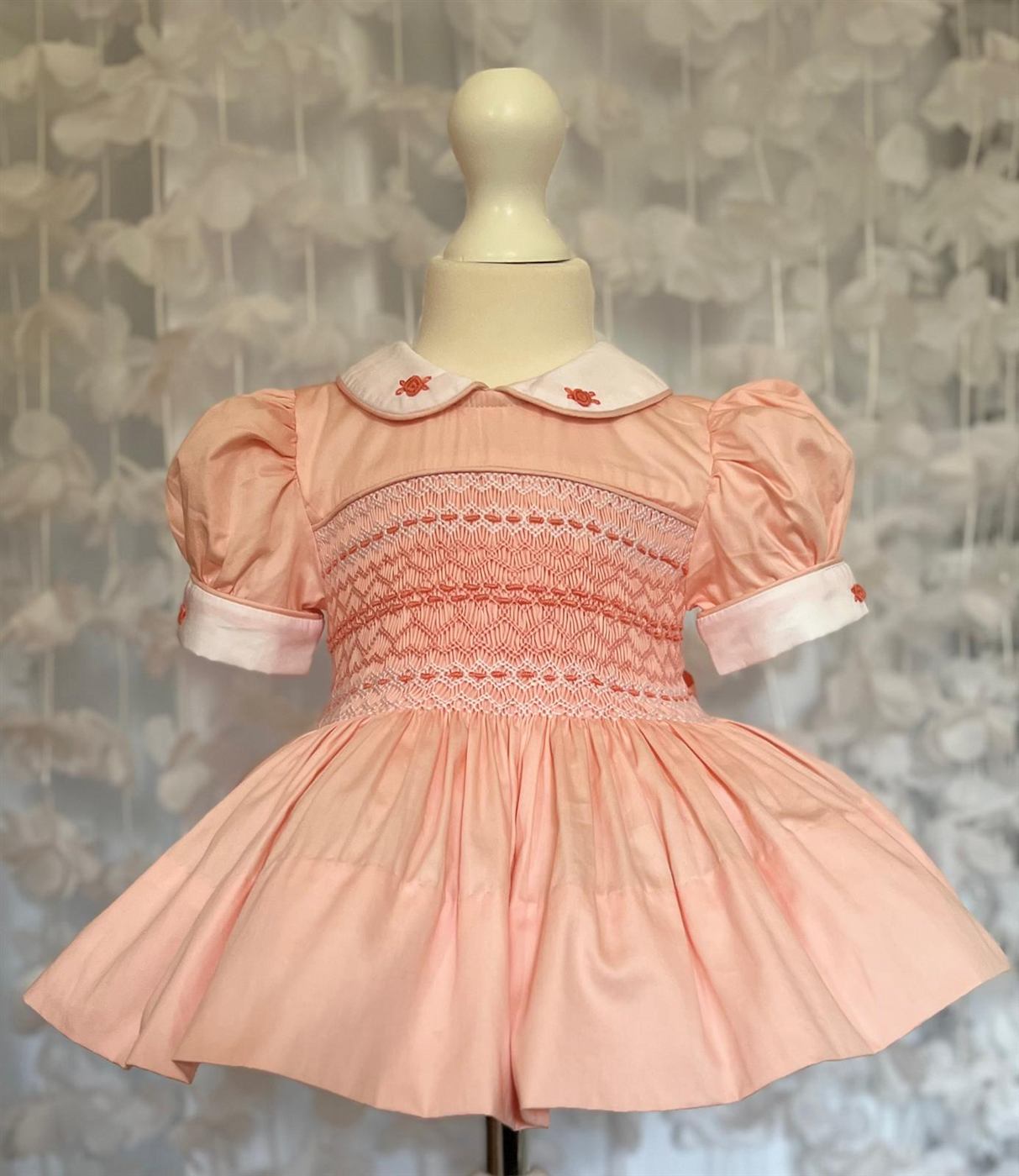 Peach Blossom Smocked Dress Set — photo 2