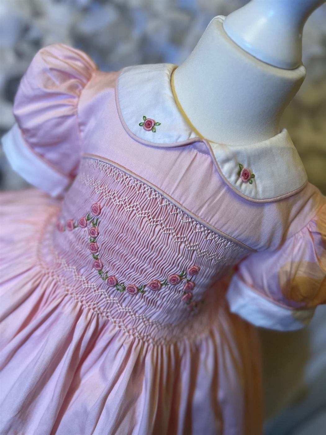 Pink Rose Smocked Dress Set — photo 3
