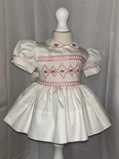 White Smocked Dress Set — photo 2
